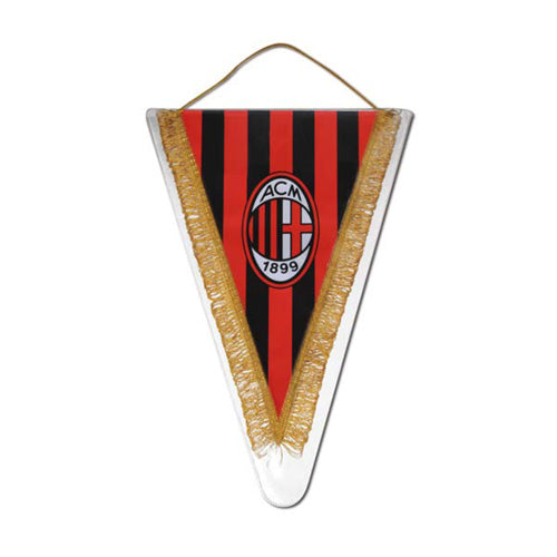 Gagliardetto Milan rosso e nero triangolare ufficiale
