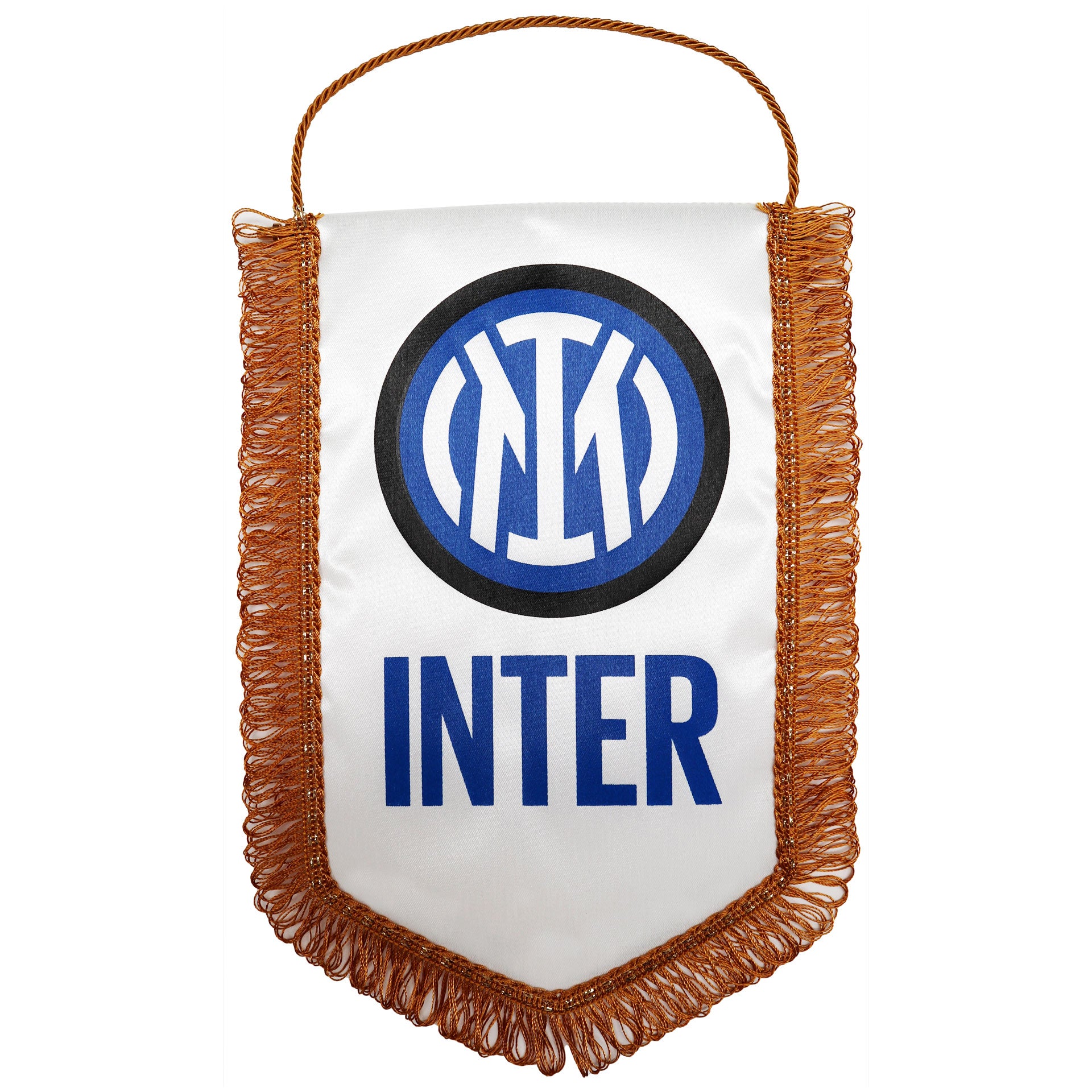 Gagliardetto Inter pentagonale bianco 20X28 cm ufficiale