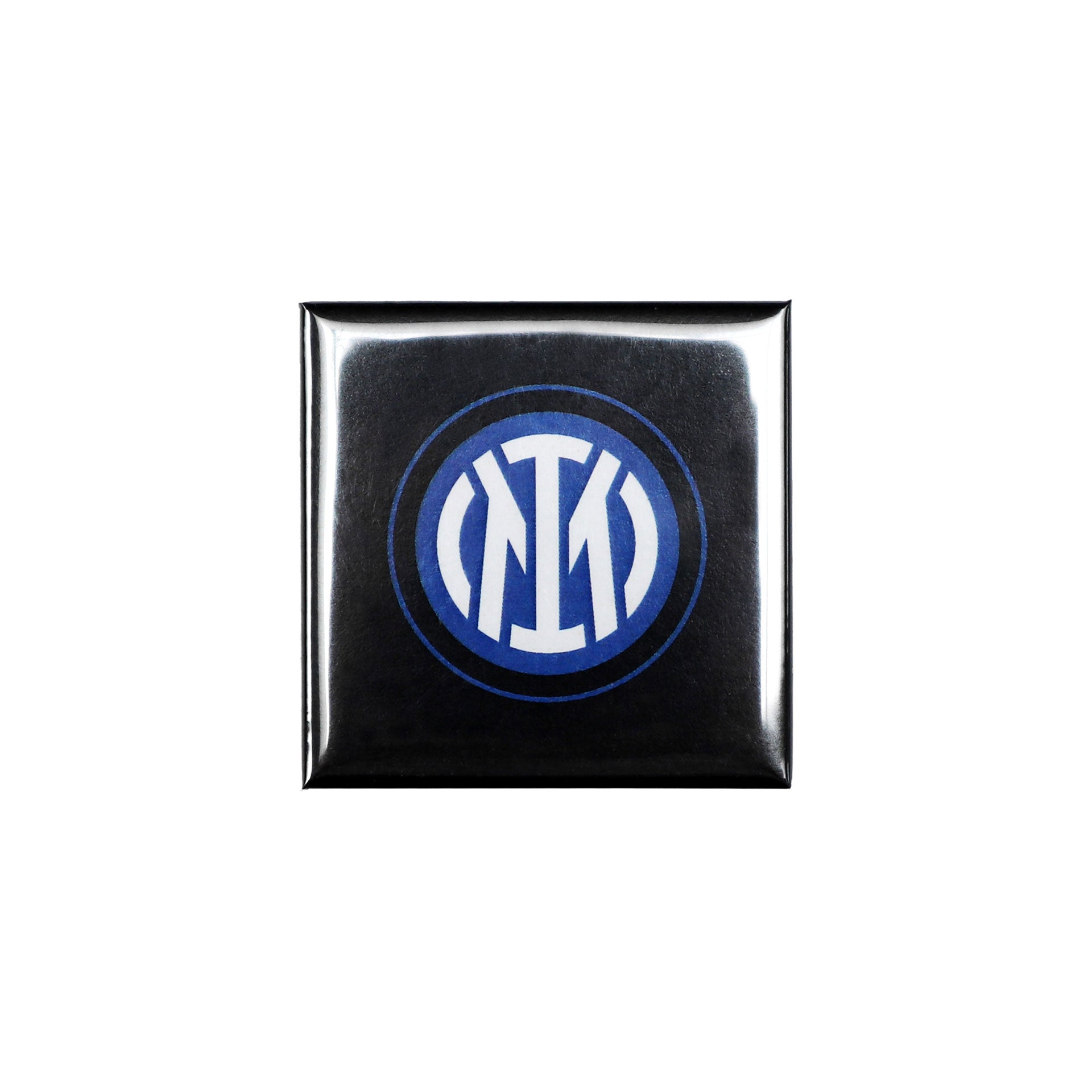 Magnete Inter quadrato nero in metallo ufficiale