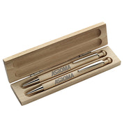 Set penna Roma in legno a sfera ufficiale