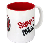 Tazza Milan bianca sempremilan e 1899 in ceramica ufficiale