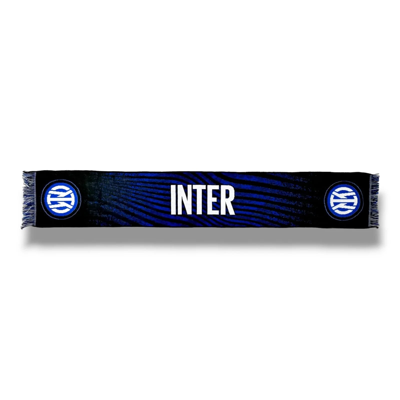 Sciarpa Inter nera con sfumature blu ufficiale